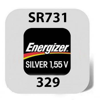 Energizer Uhrenbatterie 329 AgO 1,55V - SR731SW 10-er Pack